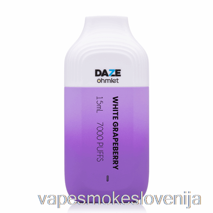 Vape Za Enkratno Uporabo 7 Daze Ohmlet 7000 Bela Grozdja Za Enkratno Uporabo